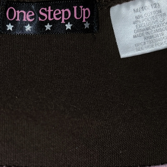 Girls Chocolate Brown Long Sleeve Dress by One Step Up - Picture 6 of 6